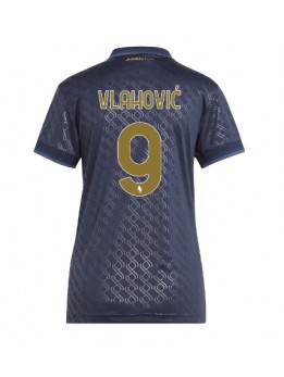 Juventus Dusan Vlahovic #9 Ausweichtrikot für Frauen 2024-25 Kurzarm